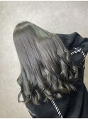 ブリーチなし！オリーブベージュ