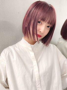 ジェム(GEM) アプリコットオレンジ/ホワイトブロンド/フェザーショート★34