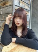 ♪韓国ヘア/ワンホン/ミディアムレイヤー