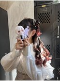 ライブ前ヘアセット/ハーフくらげアレンジ/お団子アレンジ
