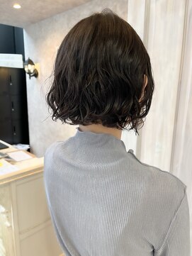 キャアリー(Caary) 福山人気ボブパーマ無造作くるくるイメチェン簡単スタイリング