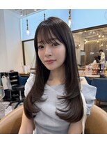 ロンドアベニール 北千住(Lond avenir)&nbsp;ミニウルフレイヤーカット顔周り前髪韓国ミディアムロング北千住