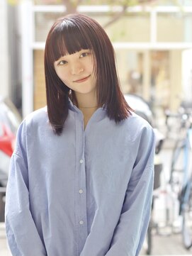 シーズ 栄(sea's) 赤みブラウンとフェイスレイヤーボブ