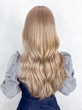 シオン(shion) ハイトーンダブルカラーブリーチデザインカラーロング_ba564181