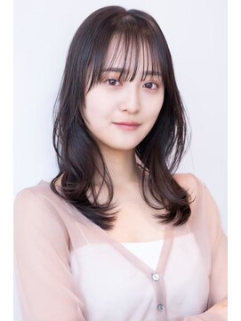 ケアリー 千葉ニュータウン中央(Carelly) 縮毛矯正/くびれヘアー/アプリコットオレンジ