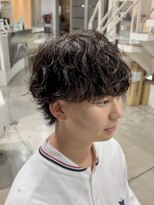 ブランコトレス 鏡島(BLANCO tres) 波巻きパーマ/マッシュウルフ/波巻きウルフ