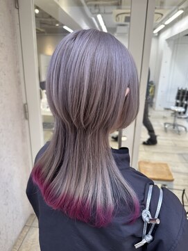 シーン(seen) ◆ミルクティーロングウルフクラゲウルフシャギーウルフレイヤー