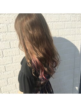 ヘアリゾート シー(Hair Resort SEA) ☆インナーカラーピンク×表面グレー☆