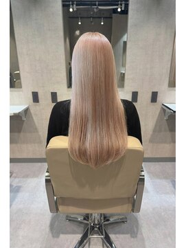 エンブレス(EnBlesS) ロング レイヤーカット 顔周り ベージュブラウン 前髪 10代20代