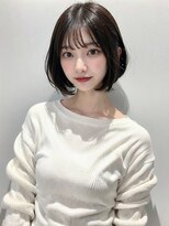 ラ ヴェラー(La valeur)&nbsp;20代30代ショートボブココアブラウン小顔美肌ストレート丸み