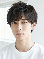 エイチ メンズ(H) ツイストパーマフェードカットスパイラルパーマツーブロック短髪