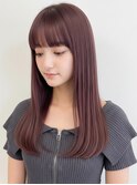 ブリーチなし透明感ピンクブラウン◎大人かわいい愛されヘア