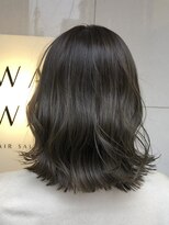 ワワ ヘアサロン 高円寺店(WAWA HAIR SALON)&nbsp;ワンカラーで透明感オリーブグレージュ♪♪【高円寺 未羽＊゜】