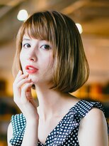 テラス 銀座(terrace)&nbsp;艶カーキベージュ×美シルエットボブ