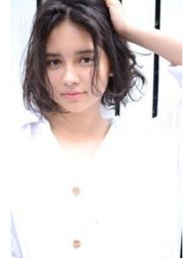 グリーン 渋谷(green) center part×rough×springy perm