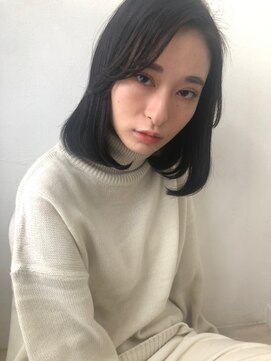 シェノン 西梅田(CHAINON) 前髪/レイヤーカット/アッシュカラー/黒髪/暗髪/レイヤーロング