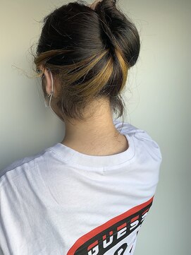 イズ(iss) #インナーカラー #イエロー