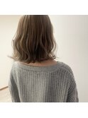 【ayari】ワンブリーチでミルクティーカラー