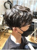 王道マッシュ×ナチュラルパーマ