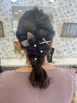 サクラ(SAKURA) ヘアセット/編みおろし/お呼ばれ/結婚式/お食事会/ボブ/ロブ