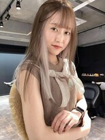 リンドトウキョウ ウメダ(LINDO TOKYO)&nbsp;my26_インナーカラーホワイト×ブラウンベージュ/デザインカラー