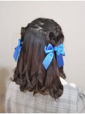 編み込み×ハート
