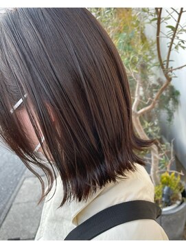 トリート 船堀店(TREAT) グレージュ×外ハネボブ