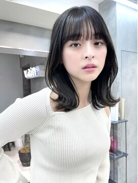 ヴェイン 渋谷(vain) くびれミディ/レイヤーカット/ミディアム/インナーカラー/渋谷