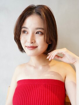 ニコ トウキョウ ヨコハマ(nico) 顔まわりレイヤー/切りっぱなし/ボブ/レイヤーカット