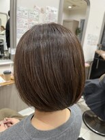 ヘアアンドメイク 心座(hair&make) クールなアッシュミニボブ