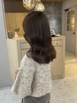 ボタン テンジン(VOTAN tenjin) チョコレートカラー/艶髪/顔周りカット/天神韓国ヘア