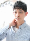 20代30代ダークアッシュベリーショート韓国ヘアX上尾