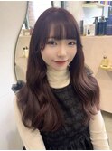 韓国くびれ風ヘア×ココアブラウン【新宿/韓国ヘア】