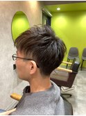 ツーブロックメンズショート
