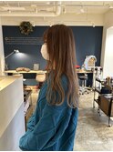 【CROP】ハイライト×白髪ぼかし×ベージュカラー