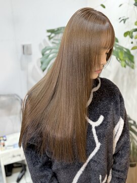 シュアショット(SURE SHOT) スーパーロング　グレージュ　髪質改善/カラー/