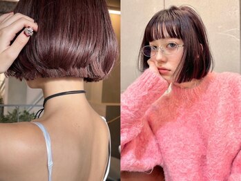 フェブ(fev)の写真/最高に可愛い♪ぷつっとボブは【fev】にお任せ！デザインカラーやアレンジとも相性抜群??