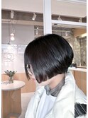 前下がりボブ 質感調整 丸み 美髪