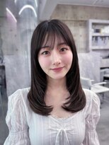 フィヴェント(Fivent) 美髪韓国レイヤーイメチェン似合わせワイドバング小顔レイヤー