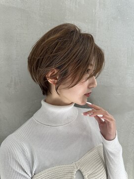 ロンドエニカ 大宮(Lond enika) イメチェン外ハネボブ美髪ワイドバングレイヤーショート/大宮