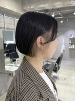 ラック 表参道(LUCK)&nbsp;ミニボブホワイトミルクティー/インナーカラー/ホワイトブロンド