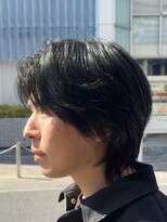 オーガニック アトリエ 大宮(organic+atelier)&nbsp;韓国風ミディアムセンターパートウルフニュアンスパーマ