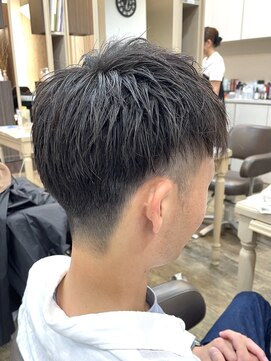 アルターリール(aL ter Rire) スパイキーショート/ブルーブラック/フェザーパーマ/中村郁未