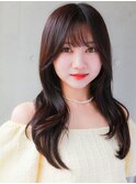 【風香】シースルーバング×艶暗髪レイヤーロング