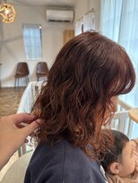 ソアラ(Soala)&nbsp;ふわふわパーマ♪レッド系カラー