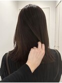ヘイリーボブ チョコレートブラウン ハッシュカット ココア ロブ