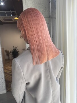 ラニヘアサロン(lani hair salon) コーラル/オレンジピンクカラー/ブリーチ/ダブルカラー