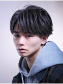 ナチュラルコンマバング/曲がる縮毛矯正or毛流れパーマ