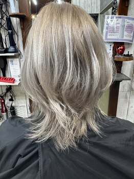 ブレア(Blair)の写真/【22時までOK/大人可愛い～ハイトーンまで】SNSで話題のマグネットカラー使用!ブリーチ後でも艶感が長持ち*