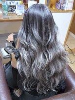 ブレイズヘアー(BLAZEhair)&nbsp;【これでも白髪ぼかし】ホワイトバレイヤージュ×ブリーチ２回